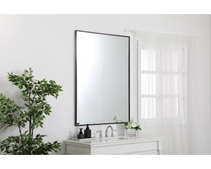 Elegant Wall Mirror - Black, L 48" (MR43648BK)