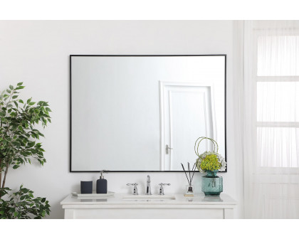 Elegant Wall Mirror - Black, L 48" (MR43648BK)