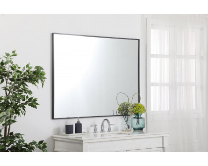 Elegant Wall Mirror - Black, L 48" (MR43648BK)