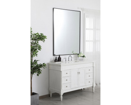 Elegant Wall Mirror - Black, L 48" (MR43648BK)