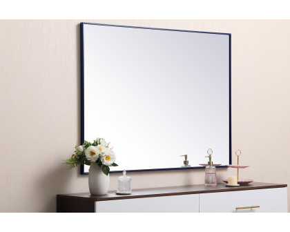 Elegant Wall Mirror - Blue, L 48" (MR43648BL)