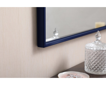 Elegant Wall Mirror - Blue, L 48" (MR43648BL)