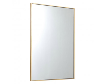 Elegant Wall Mirror - Brass, L 48" (MR43648BR)