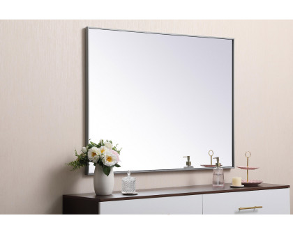 Elegant Wall Mirror - Gray, L 48" (MR43648GR)