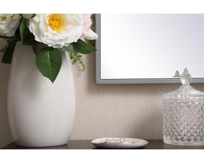 Elegant Wall Mirror - Gray, L 48" (MR43648GR)