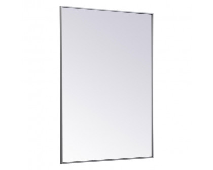 Elegant Wall Mirror - Gray, L 48" (MR43648GR)