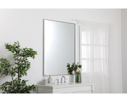 Elegant Wall Mirror - Silver, L 48" (MR43648S)