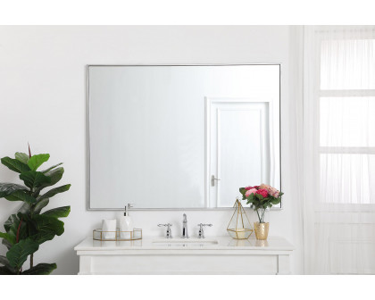 Elegant Wall Mirror - Silver, L 48" (MR43648S)