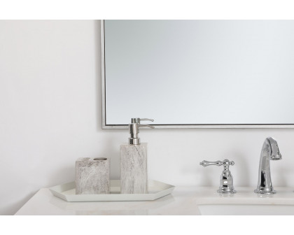 Elegant Wall Mirror - Silver, L 48" (MR43648S)