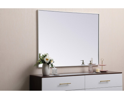 Elegant Wall Mirror - White, L 48" (MR43648WH)