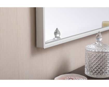 Elegant Wall Mirror - White, L 48" (MR43648WH)