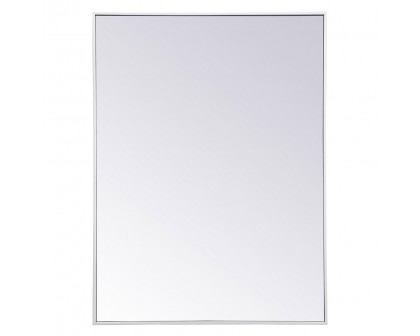 Elegant Wall Mirror - White, L 48" (MR43648WH)