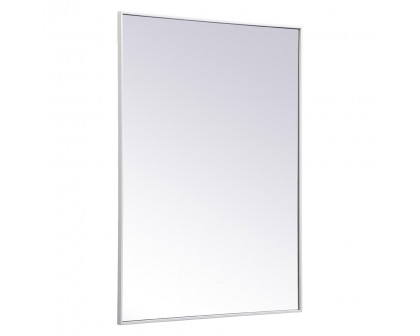 Elegant Wall Mirror - White, L 48" (MR43648WH)