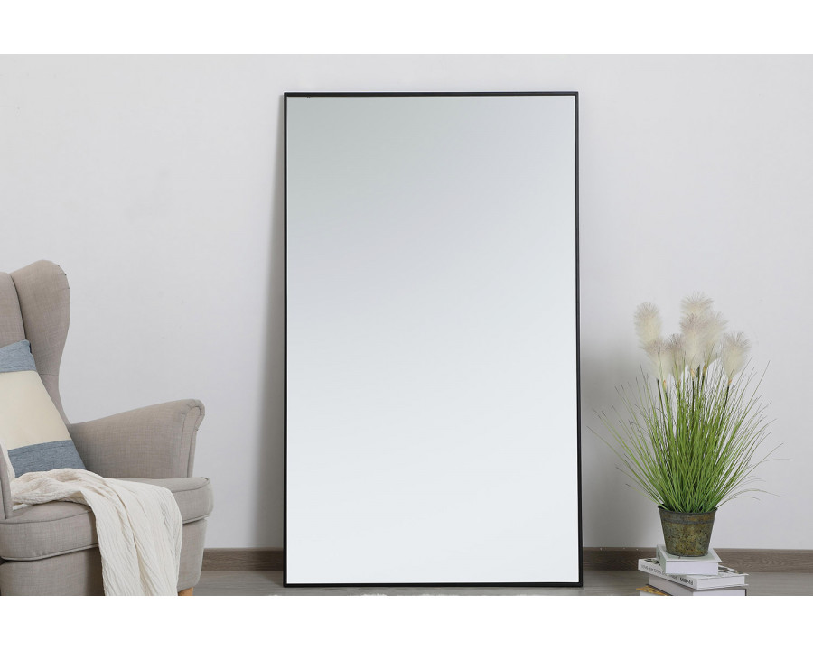 Elegant Wall Mirror - Black, L 60" (MR43660BK)