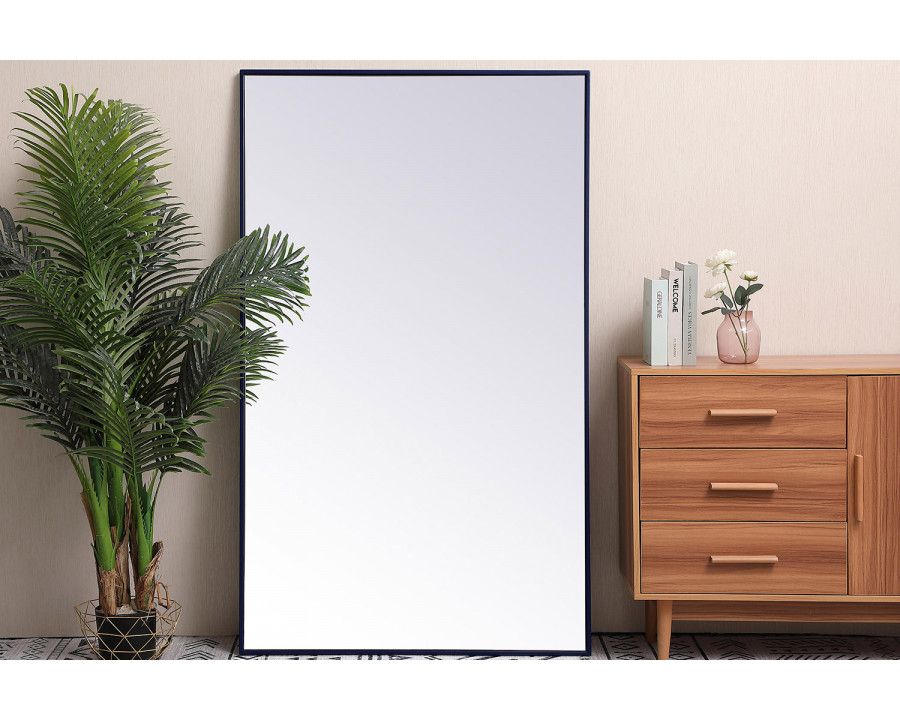 Elegant Wall Mirror - Blue, L 60" (MR43660BL)