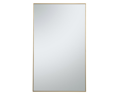 Elegant Wall Mirror - Brass, L 60" (MR43660BR)