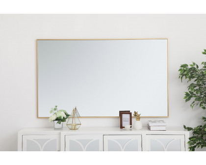 Elegant Wall Mirror - Brass, L 60" (MR43660BR)