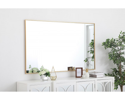 Elegant Wall Mirror - Brass, L 60" (MR43660BR)