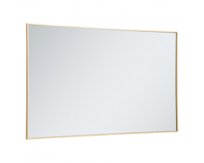 Elegant Wall Mirror - Brass, L 60" (MR43660BR)