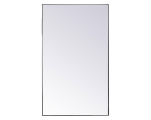 Elegant Wall Mirror - Gray, L 60" (MR43660GR)