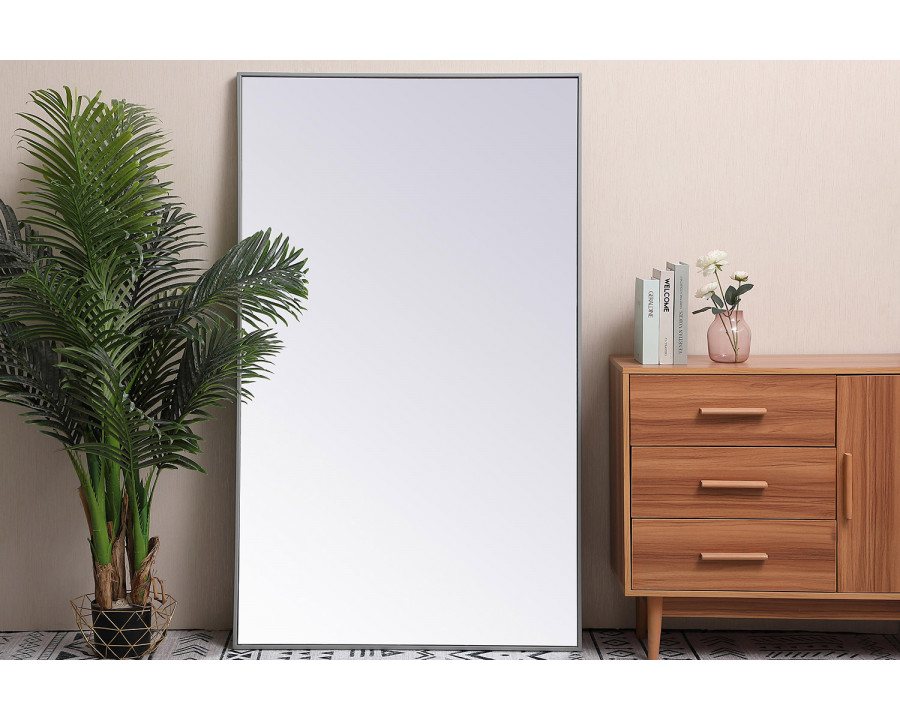 Elegant Wall Mirror - Gray, L 60" (MR43660GR)