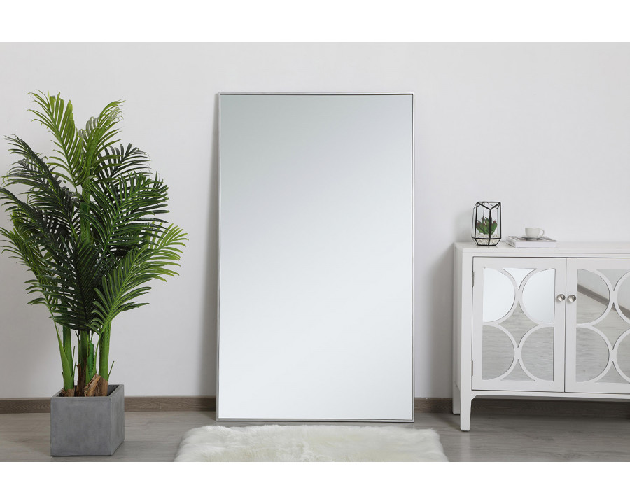 Elegant Wall Mirror - Silver, L 60" (MR43660S)