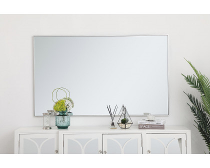 Elegant Wall Mirror - Silver, L 60" (MR43660S)