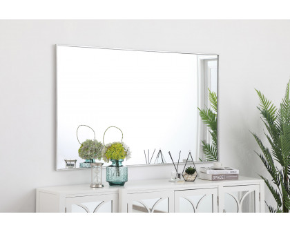 Elegant Wall Mirror - Silver, L 60" (MR43660S)