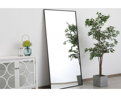 Elegant Wall Mirror - Black, L 72" (MR43672BK)