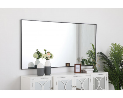 Elegant Wall Mirror - Black, L 72" (MR43672BK)