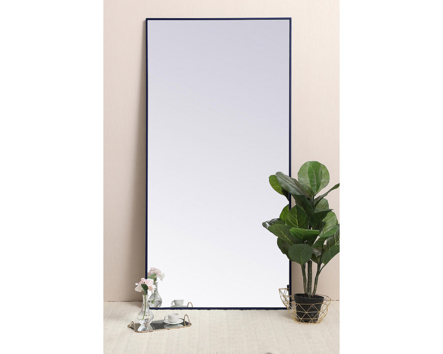 Elegant Wall Mirror - Blue, L 72" (MR43672BL)