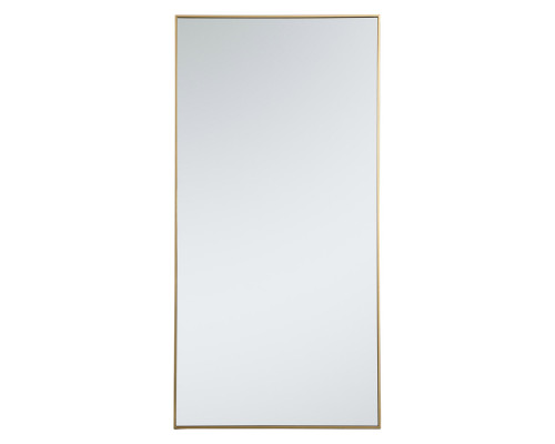 Elegant Wall Mirror - Brass, L 72" (MR43672BR)