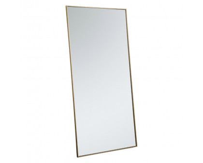 Elegant Wall Mirror - Brass, L 72" (MR43672BR)