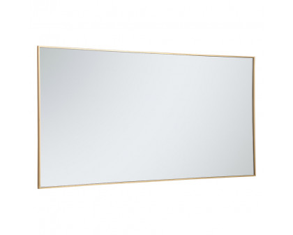 Elegant Wall Mirror - Brass, L 72" (MR43672BR)