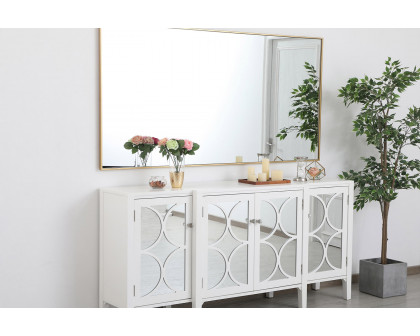 Elegant Wall Mirror - Brass, L 72" (MR43672BR)