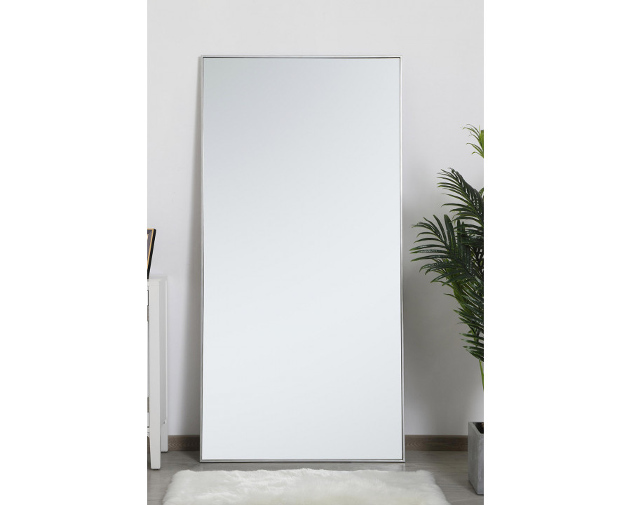 Elegant Wall Mirror - Silver, L 72" (MR43672S)