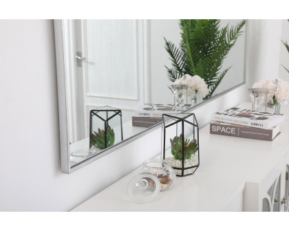 Elegant Wall Mirror - Silver, L 72" (MR43672S)