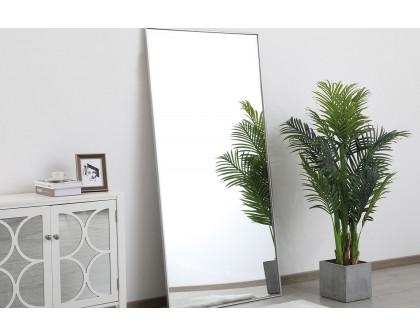 Elegant Wall Mirror - Silver, L 72" (MR43672S)