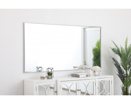 Elegant Wall Mirror - Silver, L 72" (MR43672S)