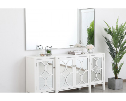 Elegant Wall Mirror - Silver, L 72" (MR43672S)