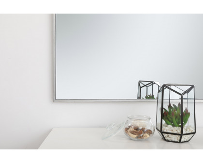 Elegant Wall Mirror - Silver, L 72" (MR43672S)