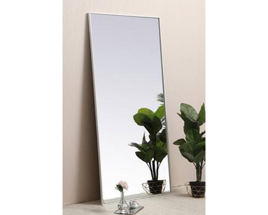 Elegant Wall Mirror - White, L 72" (MR43672WH)