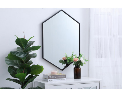 Elegant Wall Mirror - Black, L 24" (MR4424BK)