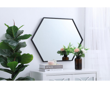 Elegant Wall Mirror - Black, L 24" (MR4424BK)