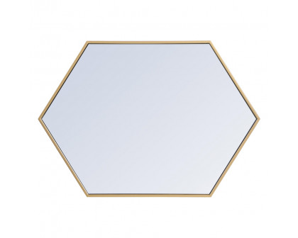 Elegant Wall Mirror - Brass, L 24" (MR4424BR)