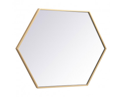 Elegant Wall Mirror - Brass, L 24" (MR4424BR)