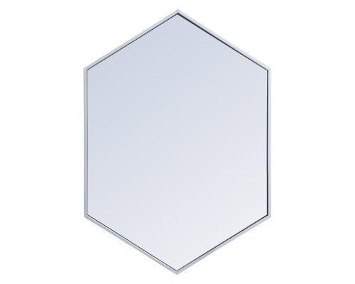 Elegant Wall Mirror - Silver, L 24" (MR4424S)