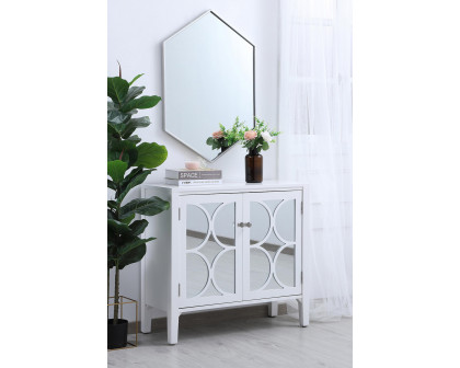 Elegant Wall Mirror - Silver, L 24" (MR4424S)