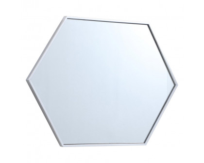 Elegant Wall Mirror - Silver, L 24" (MR4424S)