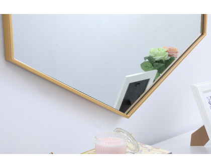 Elegant Wall Mirror - Brass, L 30" (MR4430BR)